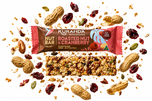 Roasted Nut & Cranberry Nut Bars