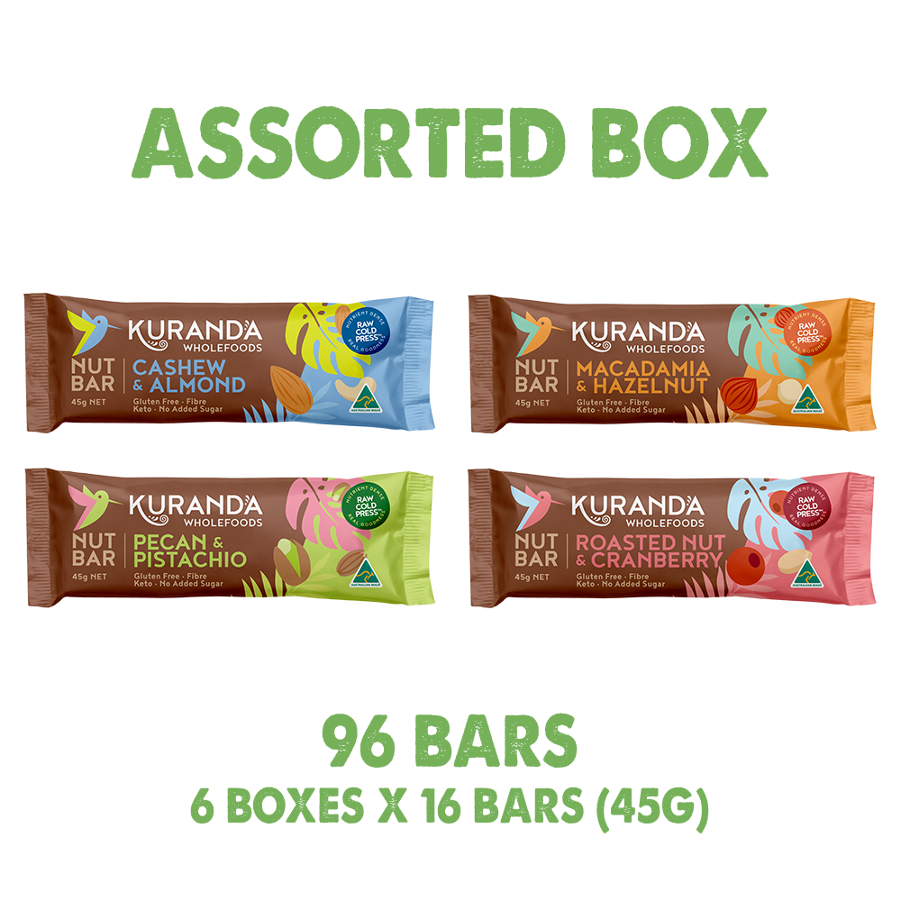 Gluten Free Nut Bars Assorted 16 pack
