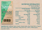 Kuranda Gluten Free Brazil Nut & Date Nutritional Panel - Wheat Free, Dairy Free, Plant-Based Goodness