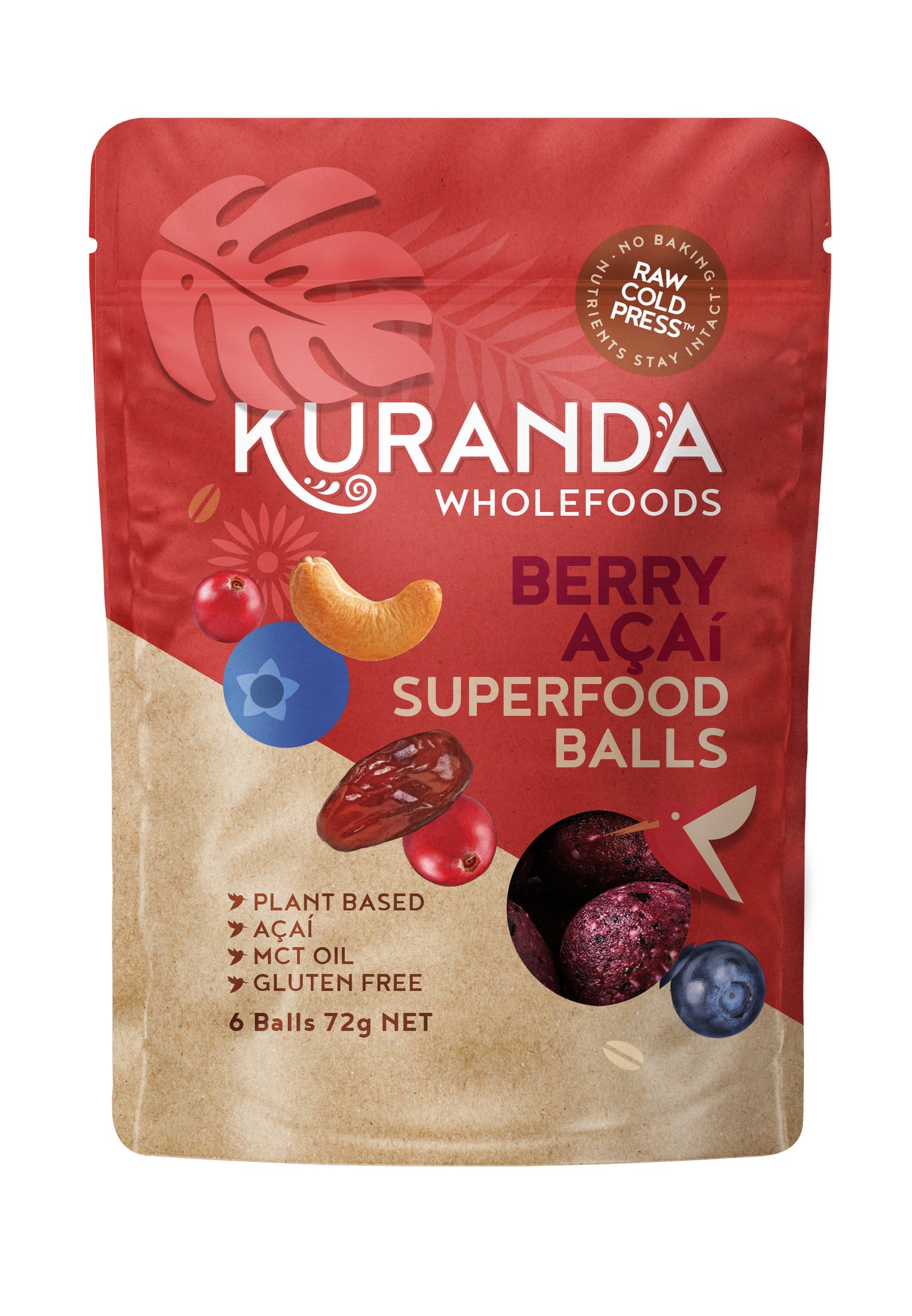 Berry Acai Superfood Protein Balls