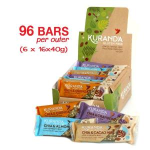 Kuranda Gluten Free Low GI Chia Assorted Bars Box - Deliciously nutritious, wheat free, dairy free, plant-based goodness, high in protein
