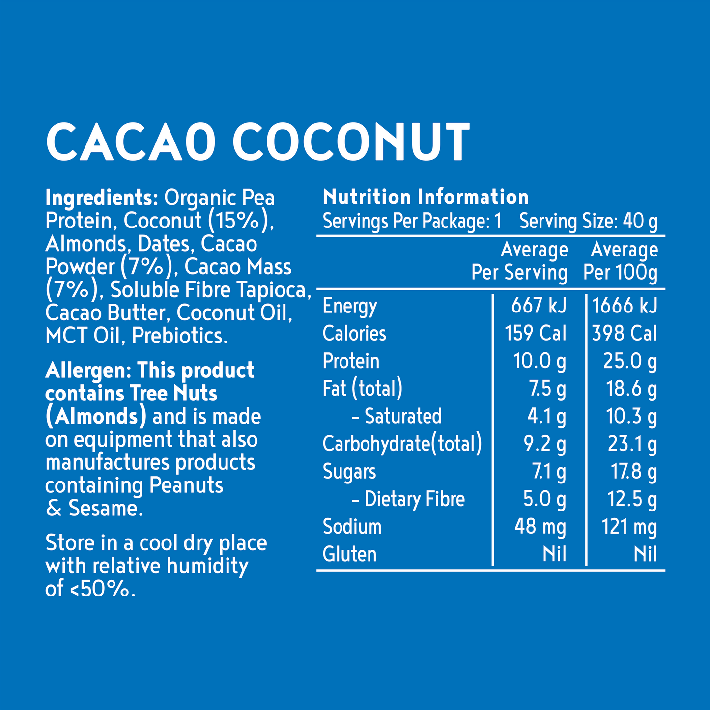Cacao Coconut Protein Ball