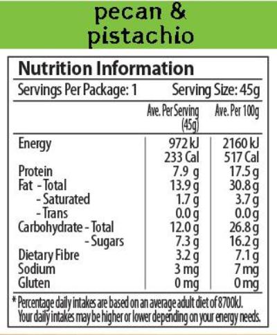 Pecan & Pistachio Nut Bar