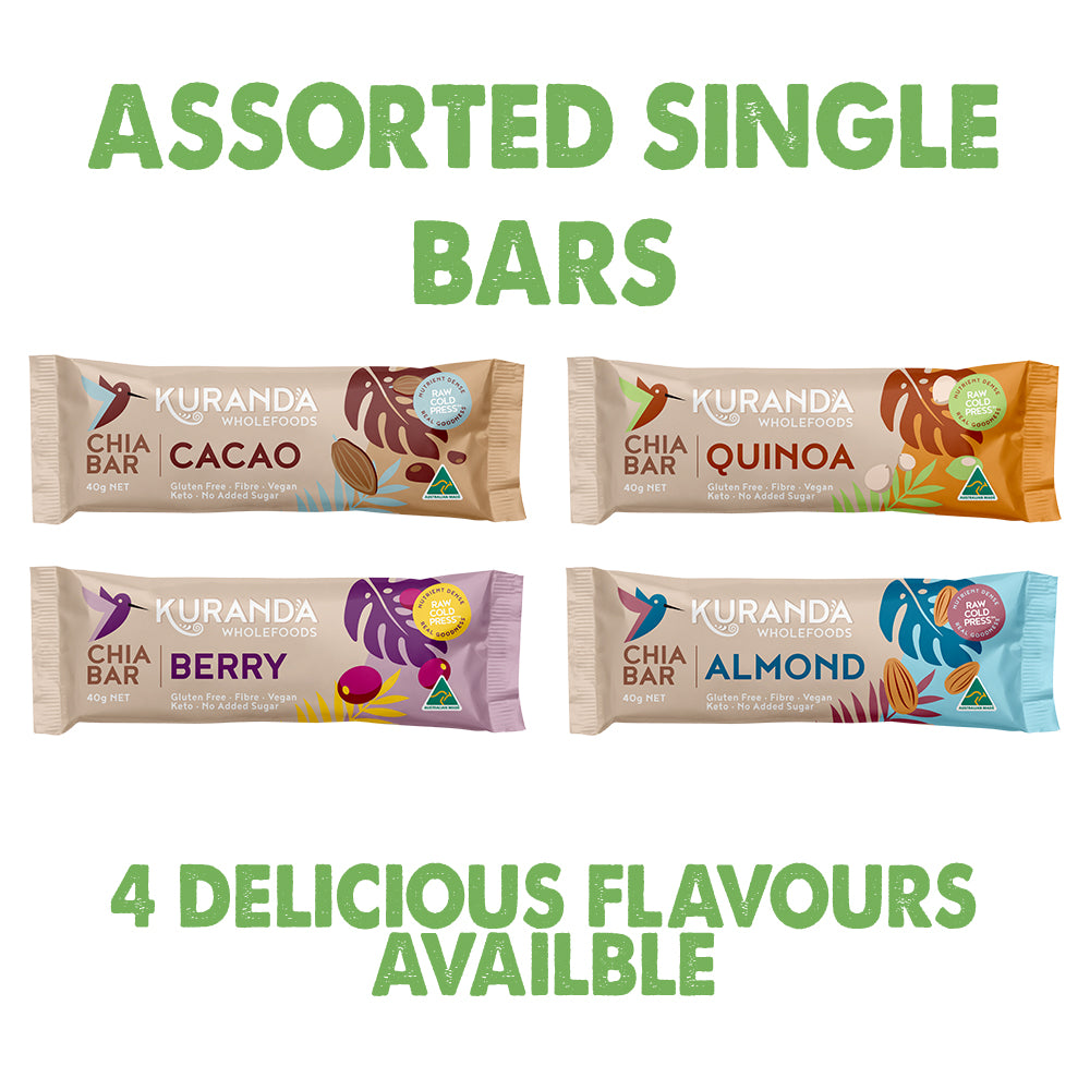 Chia & Quinoa Low GI Assorted Single Bars