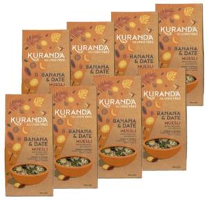 Kuranda Gluten Free Banana and Date Muesli Blend Gluten Free Wheat Free Dairy Free Muesli Breakfast Cereal