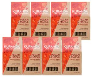 Kuranda Gluten Free Pecan and Maple 5 Pack Energy Bars - Vegan, Fruit Free, Wheat Free, Plant-Based Protein Muesli Bars